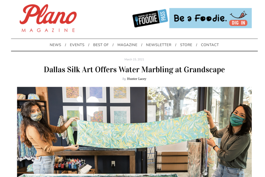 Dallas Silk Art Offers Water Marbling