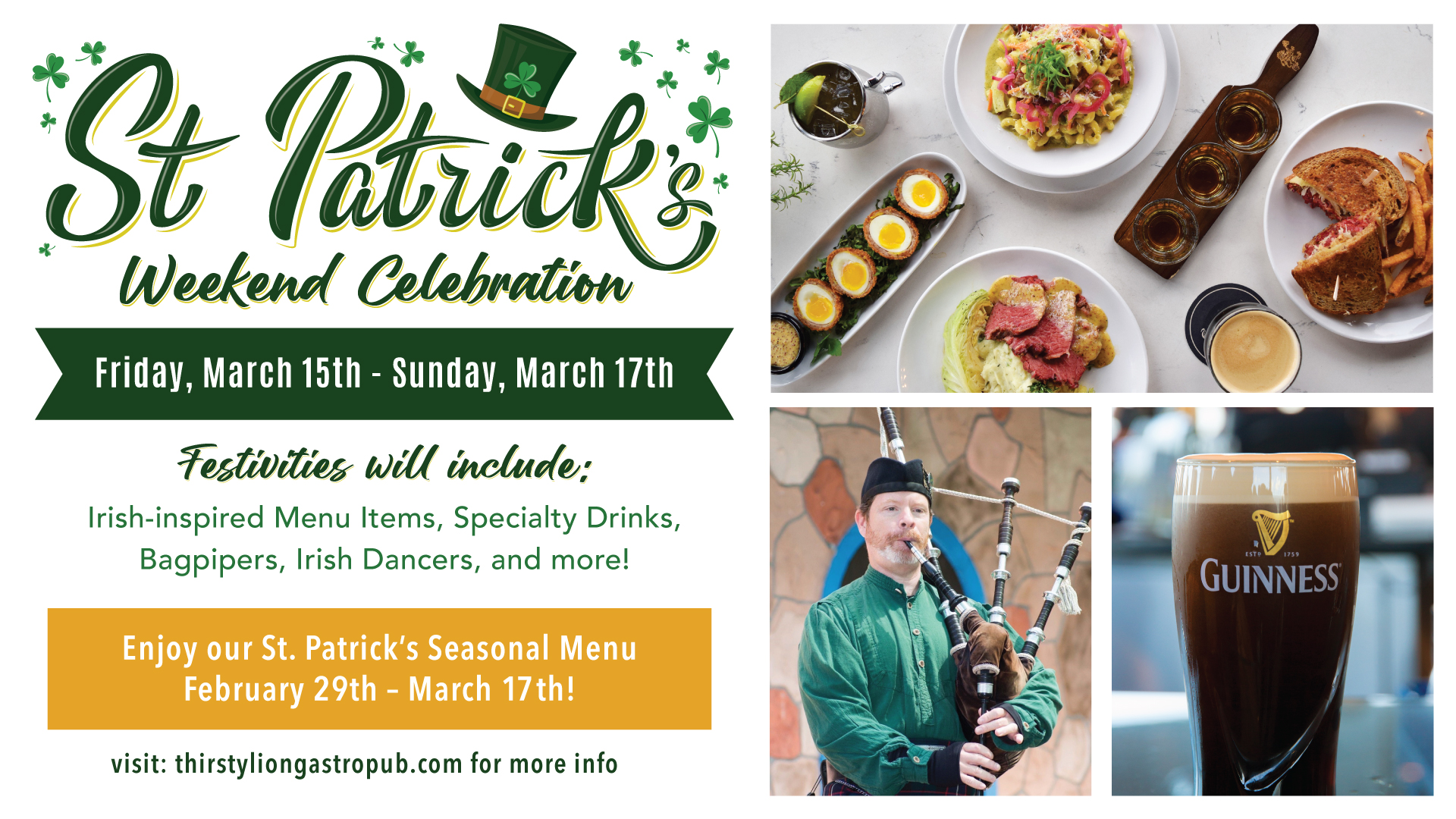 St. Patrick's Day at Thirsty Lion