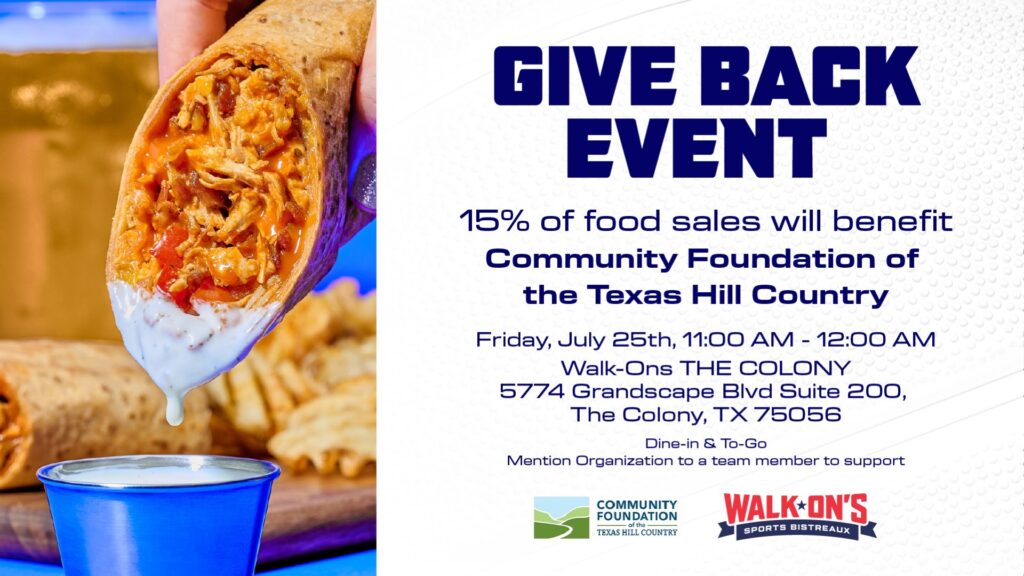 Give Back Event at Walk-On’s Sports Bistreaux