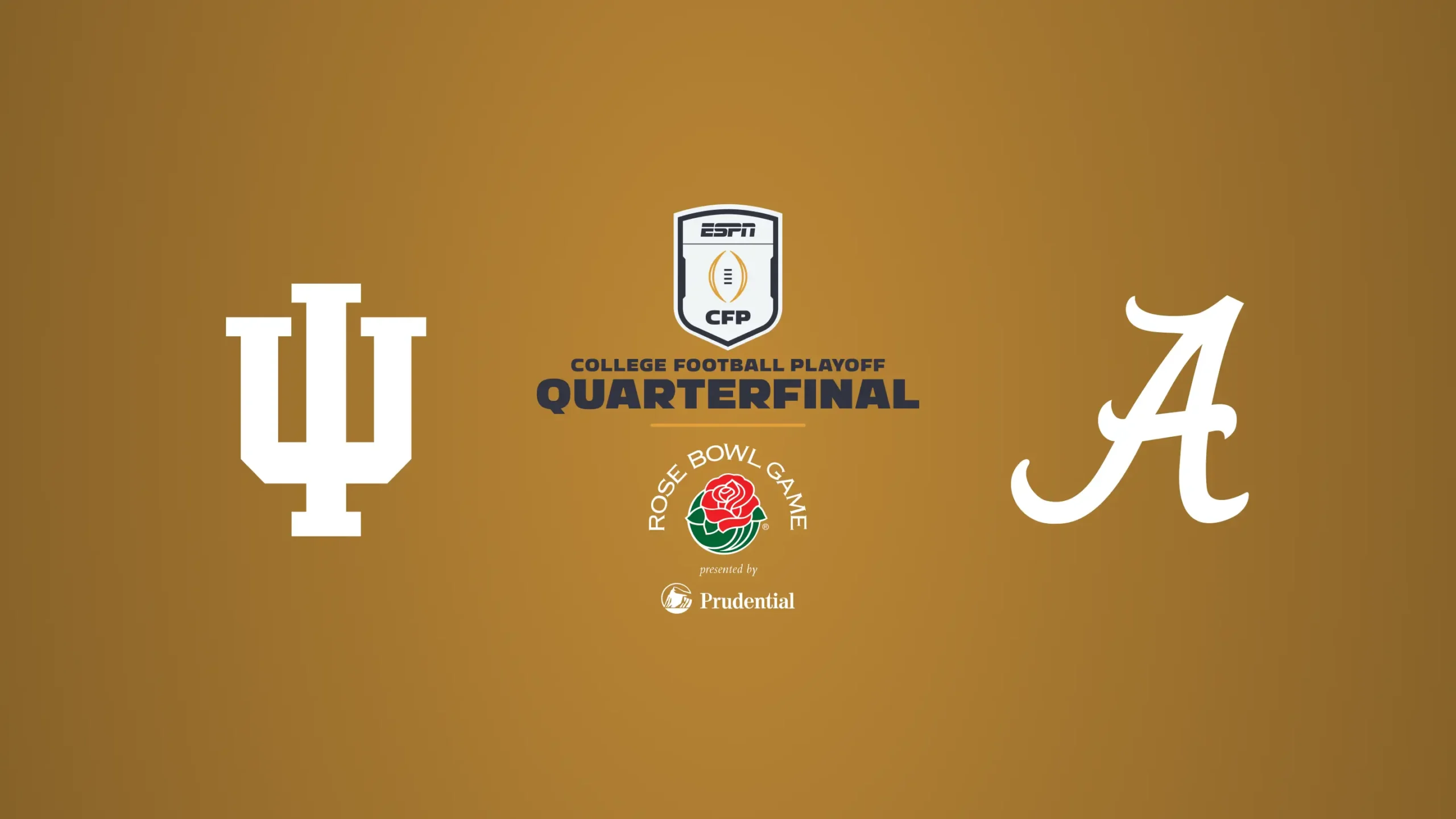 CFP: Rose Bowl Presented by Prudential: #1 Indiana vs. #9 Alabama at Cosm -  Grandscape, image size:2560x1440