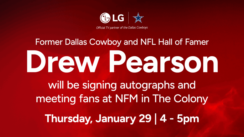 Drew Pearson FREE Autograph Signing at NFM