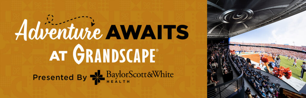 GS_Fall for Grandscape Landing Page_Adventure Awaits_Desktop Adventure Awaits at Grandscape presented by BaylorScott&White