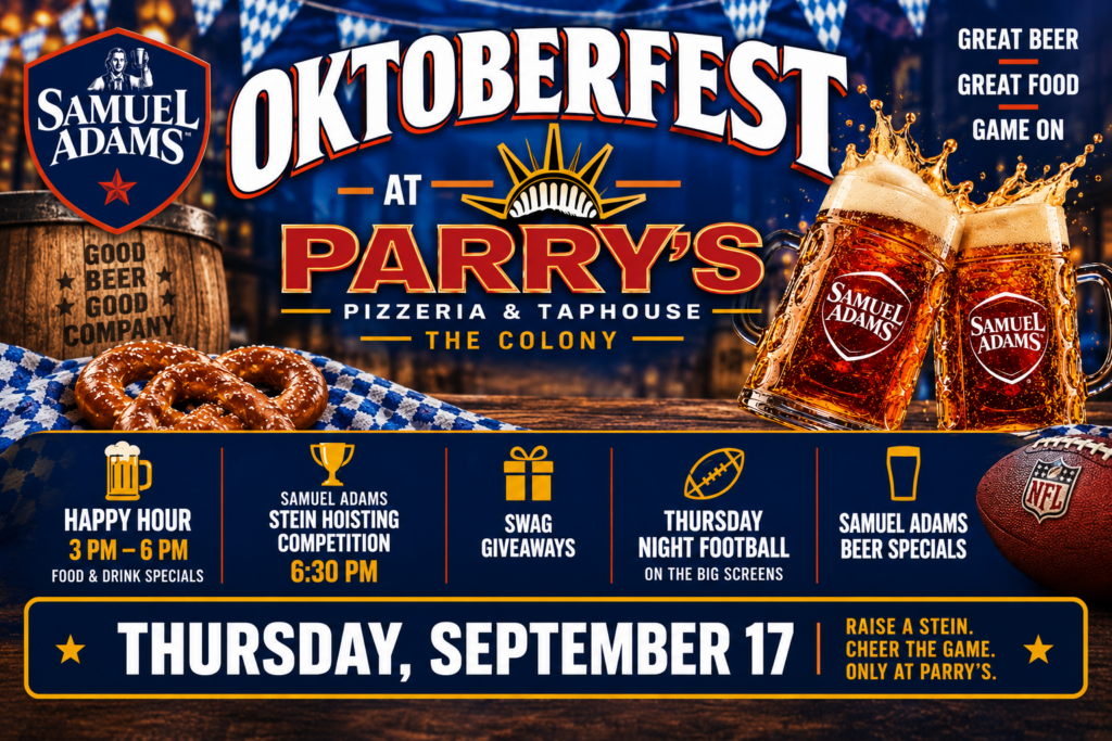 Octoberfest at Parry’s Pizzeria & Taphouse